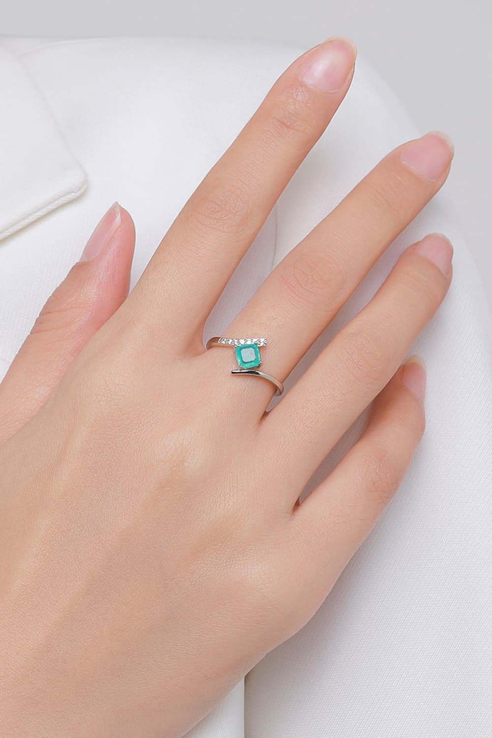 Square Shape Tourmaline Ring