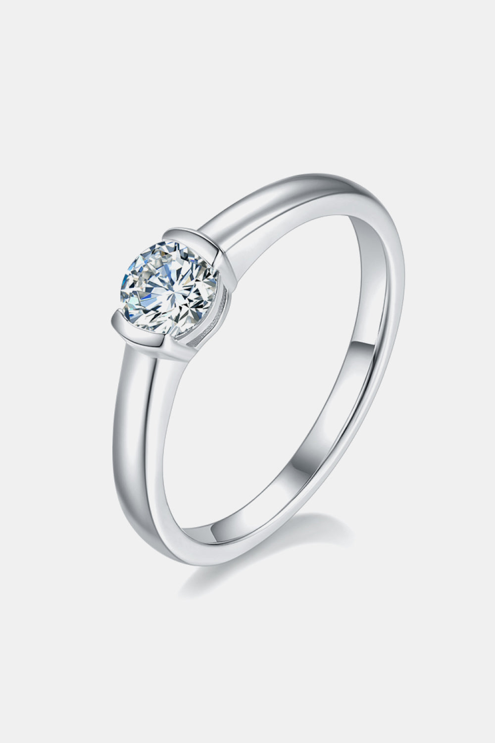 Moissanite Solitaire Ring