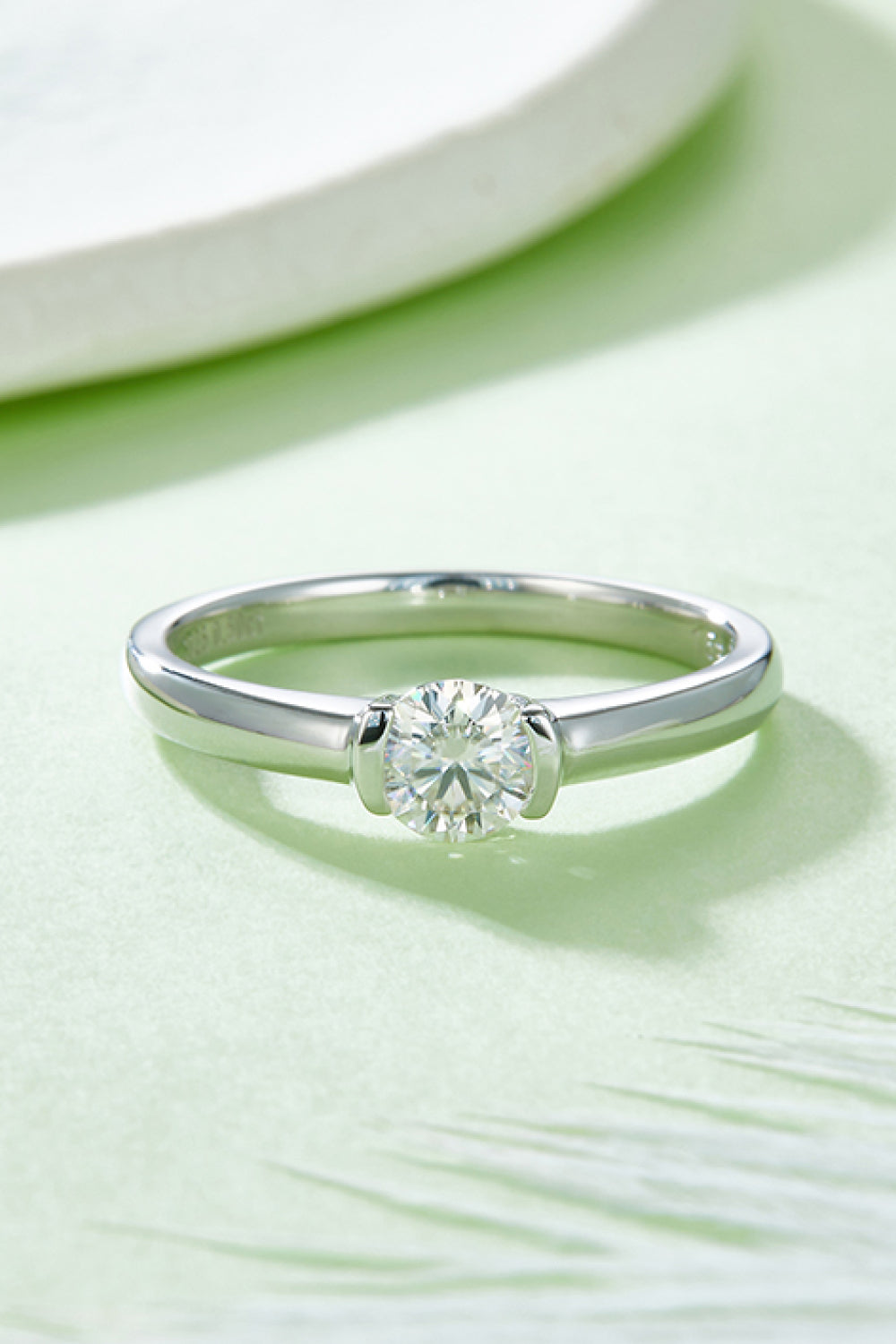 Moissanite Solitaire Ring
