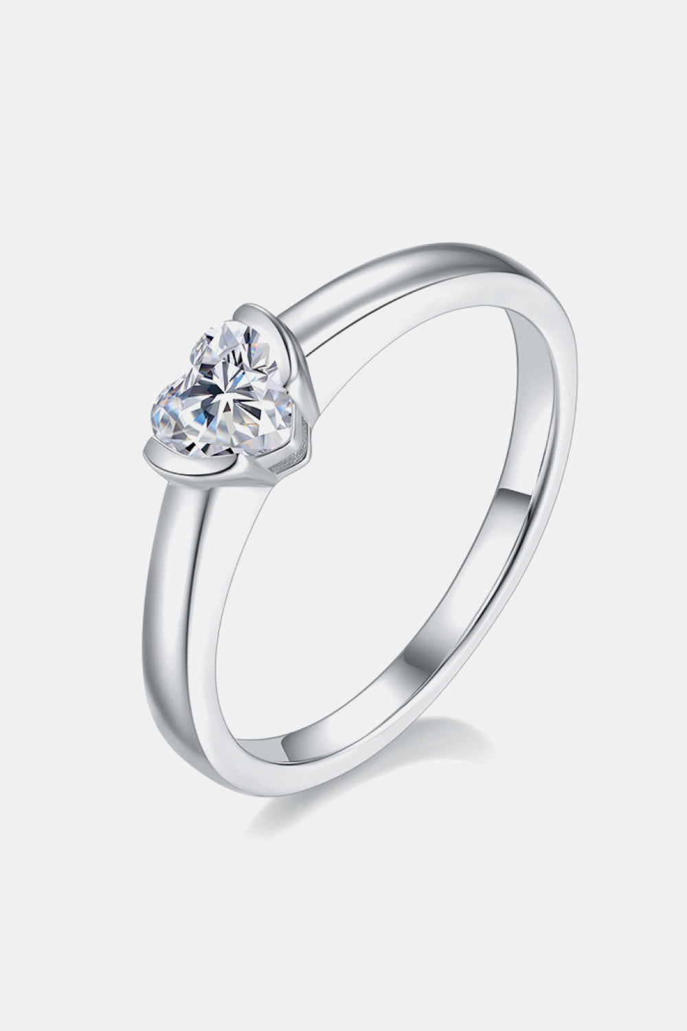 Moissanite Solitaire Ring