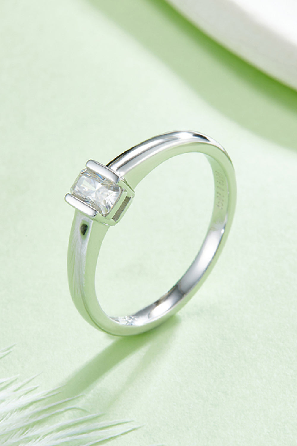 Moissanite Solitaire Ring