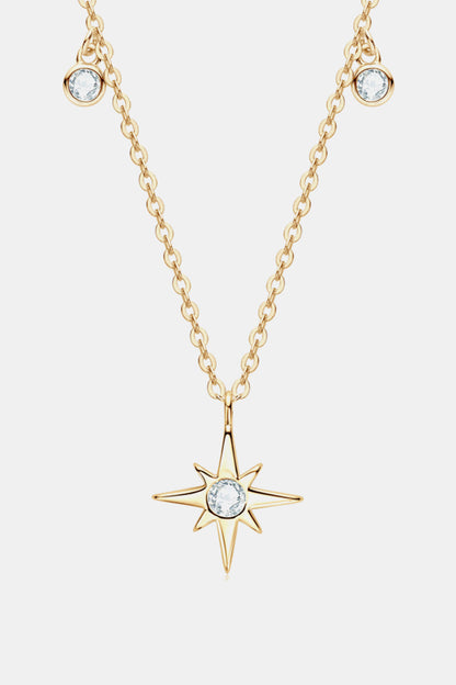 North Star Pendant 925 Sterling Silver Necklace