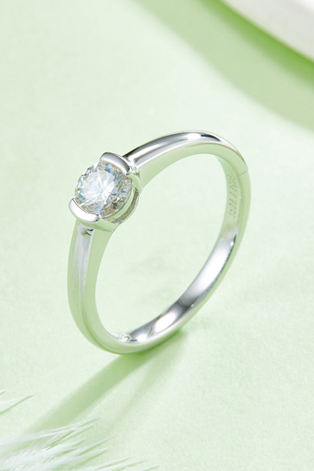 Moissanite Solitaire Ring